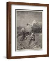 The Barleyfield-George Elgar Hicks-Framed Giclee Print