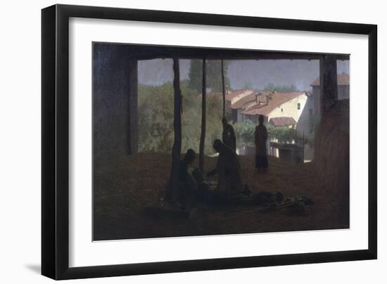 The Barn, 1893-Giuseppe Pelizza da volpedo-Framed Giclee Print
