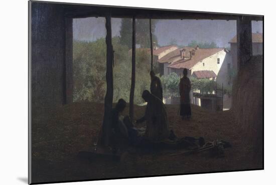 The Barn, 1893-Giuseppe Pelizza da volpedo-Mounted Giclee Print