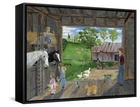 The Barn-Bob Fair-Framed Stretched Canvas