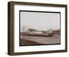 The Barns at F.G. Bourne's Estate at Oakdale, Long Island, New York, 1900-Byron Company-Framed Premium Giclee Print