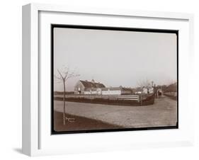 The Barns at F.G. Bourne's Estate at Oakdale, Long Island, New York, 1900-Byron Company-Framed Giclee Print