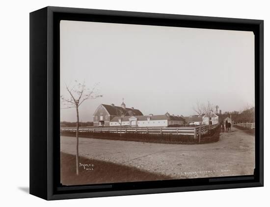 The Barns at F.G. Bourne's Estate at Oakdale, Long Island, New York, 1900-Byron Company-Framed Stretched Canvas