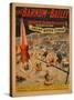 The Barnum and Bailey Greatest Show on Earth. Scenes in the Grand Water Circus, C. 1895-null-Stretched Canvas