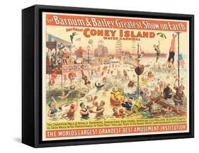 The Barnum and Bailey Greatest Show on Earth - the Great Coney Island Water Carnival, C.1898-null-Framed Stretched Canvas