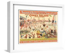 The Barnum and Bailey Greatest Show on Earth - the Great Coney Island Water Carnival, C.1898-null-Framed Giclee Print