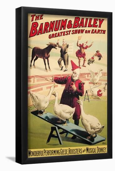 The Barnum And Bailey- Greatest Show On Earth-null-Framed Poster