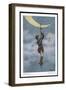 The Baron Climbs to the Moon-O. Herrfurth-Framed Art Print