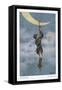The Baron Climbs to the Moon-O. Herrfurth-Framed Stretched Canvas