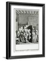 The Baron Saluted Candide with Some Notable Kicks on the Breech-Jean-Michel Moreau the Younger-Framed Giclee Print