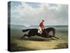 The Baron with Bumpy Up, at Newmarket-Henry Thomas Alken-Stretched Canvas