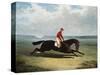 The Baron with Bumpy Up, at Newmarket-Henry Thomas Alken-Stretched Canvas