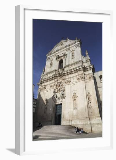 The Baroque Style Basilica of St. Martin (Basilica San Martino) in Martina Franca, Apulia, Italy-Stuart Forster-Framed Photographic Print