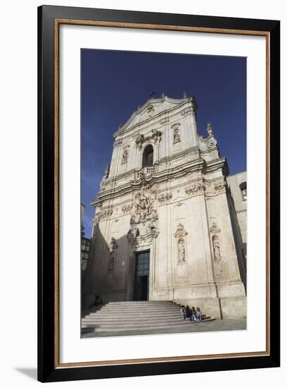 The Baroque Style Basilica of St. Martin (Basilica San Martino) in Martina Franca, Apulia, Italy-Stuart Forster-Framed Photographic Print