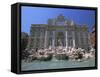 The Baroque Style Trevi Fountain, Rome, Lazio, Italy, Europe-Gavin Hellier-Framed Stretched Canvas