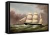 The Barque Alfred Hawley Off the Skerries on Her Way into Liverpool, 1860-G. Dell-Framed Stretched Canvas