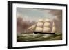 The Barque Alfred Hawley Off the Skerries on Her Way into Liverpool, 1860-G. Dell-Framed Giclee Print