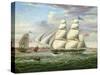 The Barque 'Andromeda' in Two Positions, 1831-Samuel Walters-Stretched Canvas