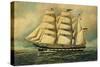 The Barque Colombine, 1903-Antonio Jacobsen-Stretched Canvas