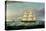 The Barque Elizabeth Martin off the Skerries, with South Stack and Carmel Head-Joseph Heard-Stretched Canvas