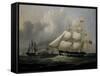 The Barque 'Rival' (335 tons) off the Coast-Joseph Heard-Framed Stretched Canvas