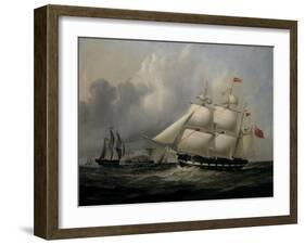 The Barque 'Rival' (335 tons) off the Coast-Joseph Heard-Framed Giclee Print