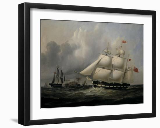 The Barque 'Rival' (335 tons) off the Coast-Joseph Heard-Framed Giclee Print