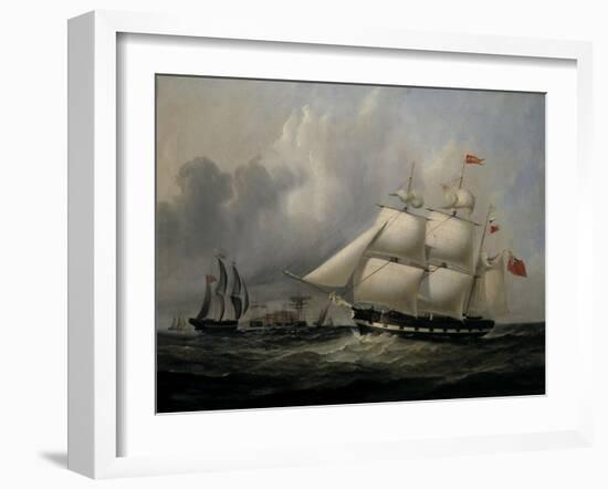 The Barque 'Rival' (335 tons) off the Coast-Joseph Heard-Framed Giclee Print