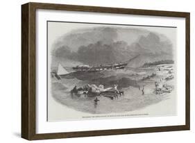 The Barque Sir Fowell Buxton on Shore at Capin Assu, on the North-East Coast of Brazil-null-Framed Giclee Print