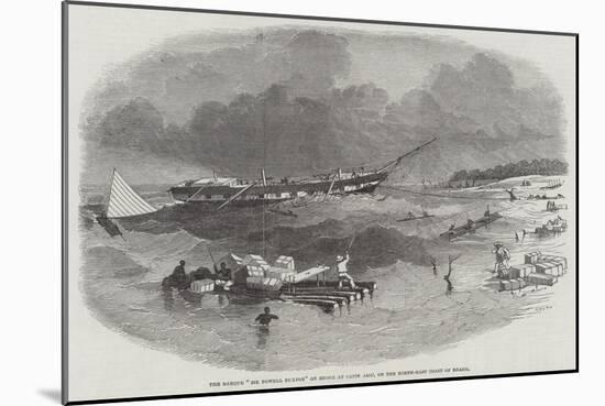 The Barque Sir Fowell Buxton on Shore at Capin Assu, on the North-East Coast of Brazil-null-Mounted Giclee Print