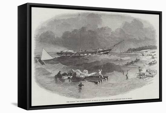 The Barque Sir Fowell Buxton on Shore at Capin Assu, on the North-East Coast of Brazil-null-Framed Stretched Canvas