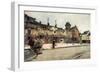 The Barracks at Soissons, France, 1915-Francois Flameng-Framed Giclee Print