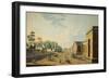 The Barracks of the Chevalier Guards as Seen from the Tauride Garden, 1800s-Benjamin Paterssen-Framed Giclee Print