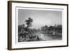 The Barrada River, (The Ancient Pharpa), Damascus, Syria, 1841-Robert Sands-Framed Giclee Print