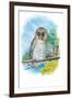 The Barred Owl-Theodore Jasper-Framed Art Print