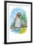 The Barred Owl-Theodore Jasper-Framed Art Print