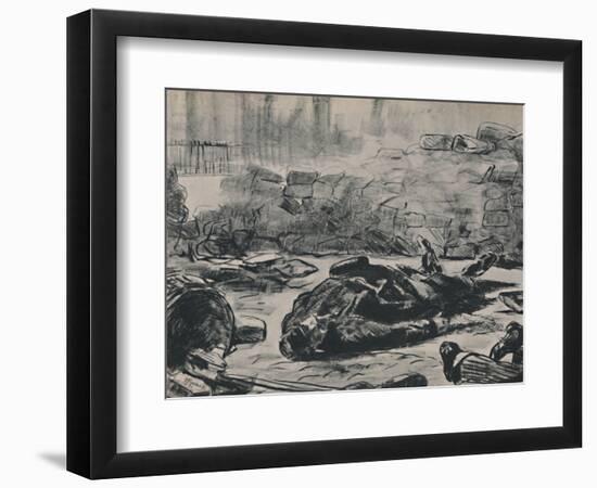 'The Barricade', c.1871-1873, (1946)-Edouard Manet-Framed Giclee Print
