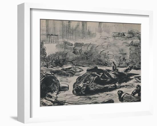 'The Barricade', c.1871-1873, (1946)-Edouard Manet-Framed Giclee Print