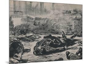 'The Barricade', c.1871-1873, (1946)-Edouard Manet-Mounted Giclee Print