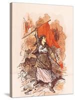 The Barricade, No.34 from "Types de La Commune", 1871-Lefman-Stretched Canvas