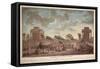 The Barrier at the Champs Elysees. the Suppression of Right of Entry to Paris in 1790-null-Framed Stretched Canvas
