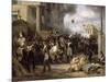 The Barriere De Clichy, Paris Defense March 30, 1814-Horace Vernet-Mounted Giclee Print