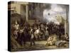 The Barriere De Clichy, Paris Defense March 30, 1814-Horace Vernet-Stretched Canvas