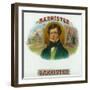 The Barrister Brand Cigar Box Label-Lantern Press-Framed Art Print