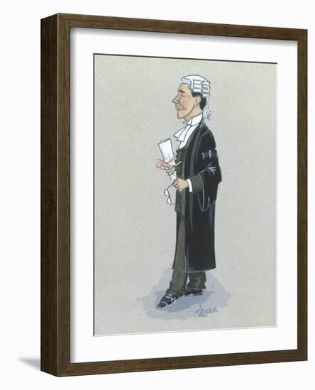 The Barrister-Simon Dyer-Framed Premium Giclee Print