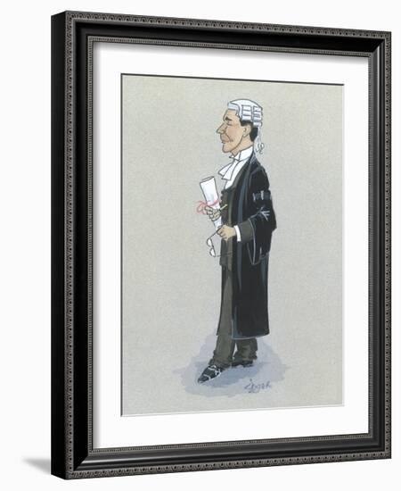 The Barrister-Simon Dyer-Framed Premium Giclee Print