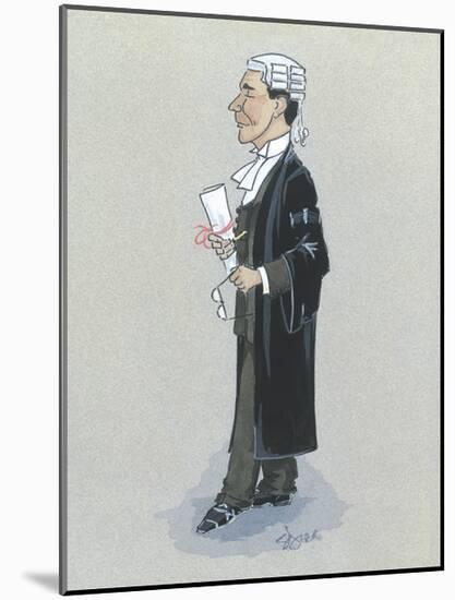 The Barrister-Simon Dyer-Mounted Premium Giclee Print