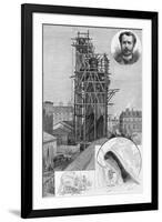 The Bartholdi Statue of Liberty. Drawn by John Durkin. See Page 47.-null-Framed Premium Giclee Print