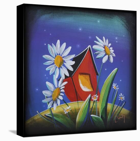 The Bashful House III-Cindy Thornton-Stretched Canvas