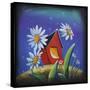 The Bashful House III-Cindy Thornton-Stretched Canvas